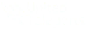 Logo United Teleports Branca